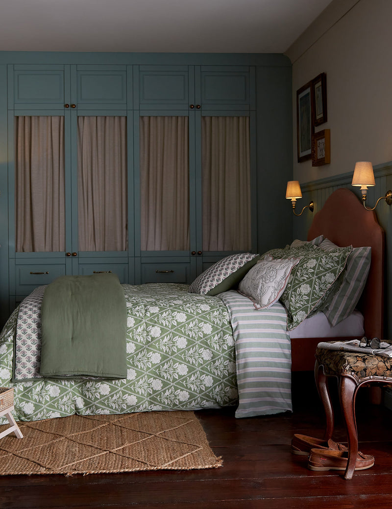 Juliette Stamp pure cotton bedding set, imported from the UK