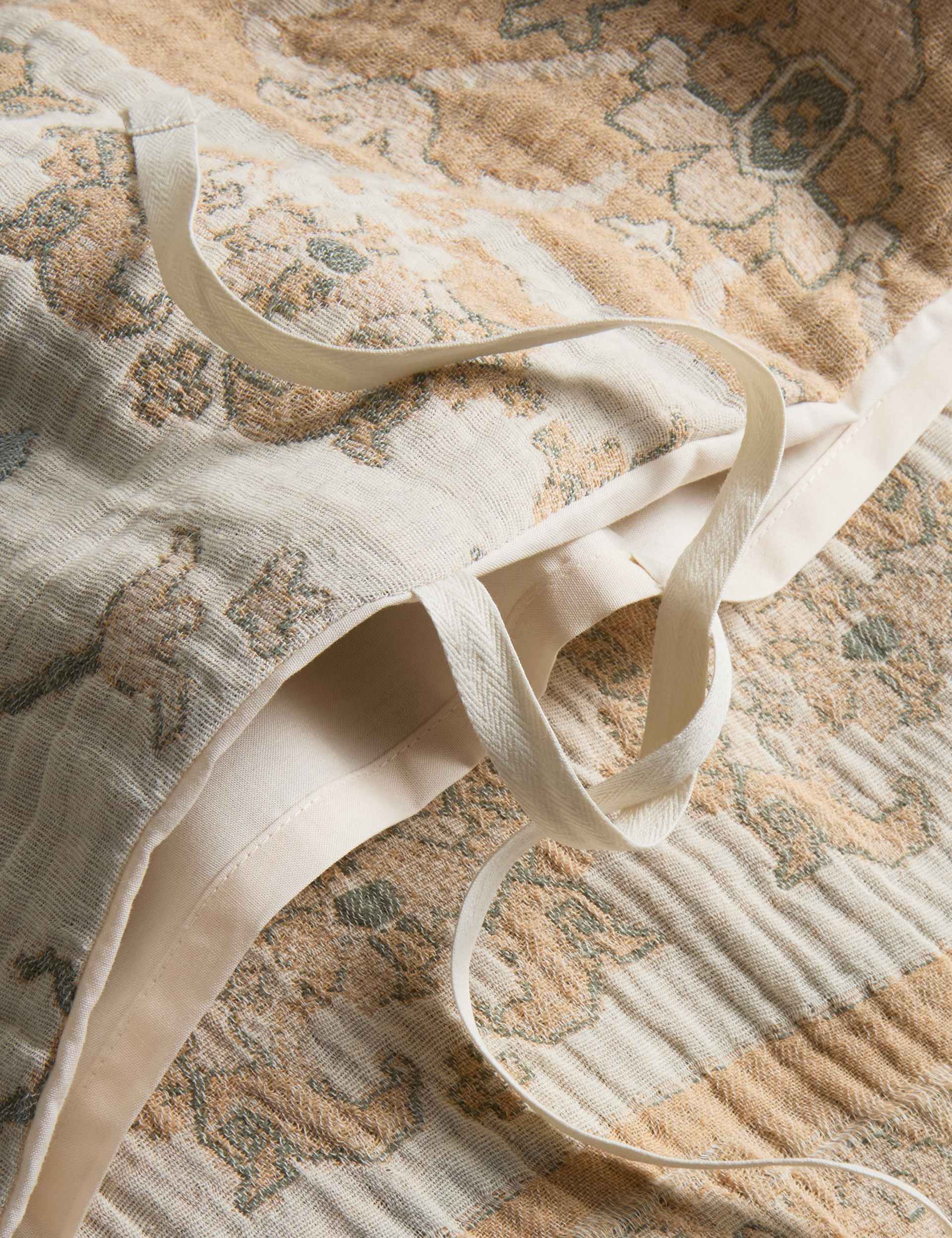 M&S X Fired Earth Pure Cotton Jacquard Bedding Set (British brand)