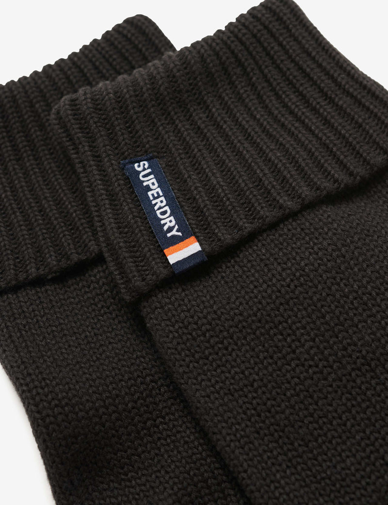 Superdry pure cotton knitted gloves, imported from the UK