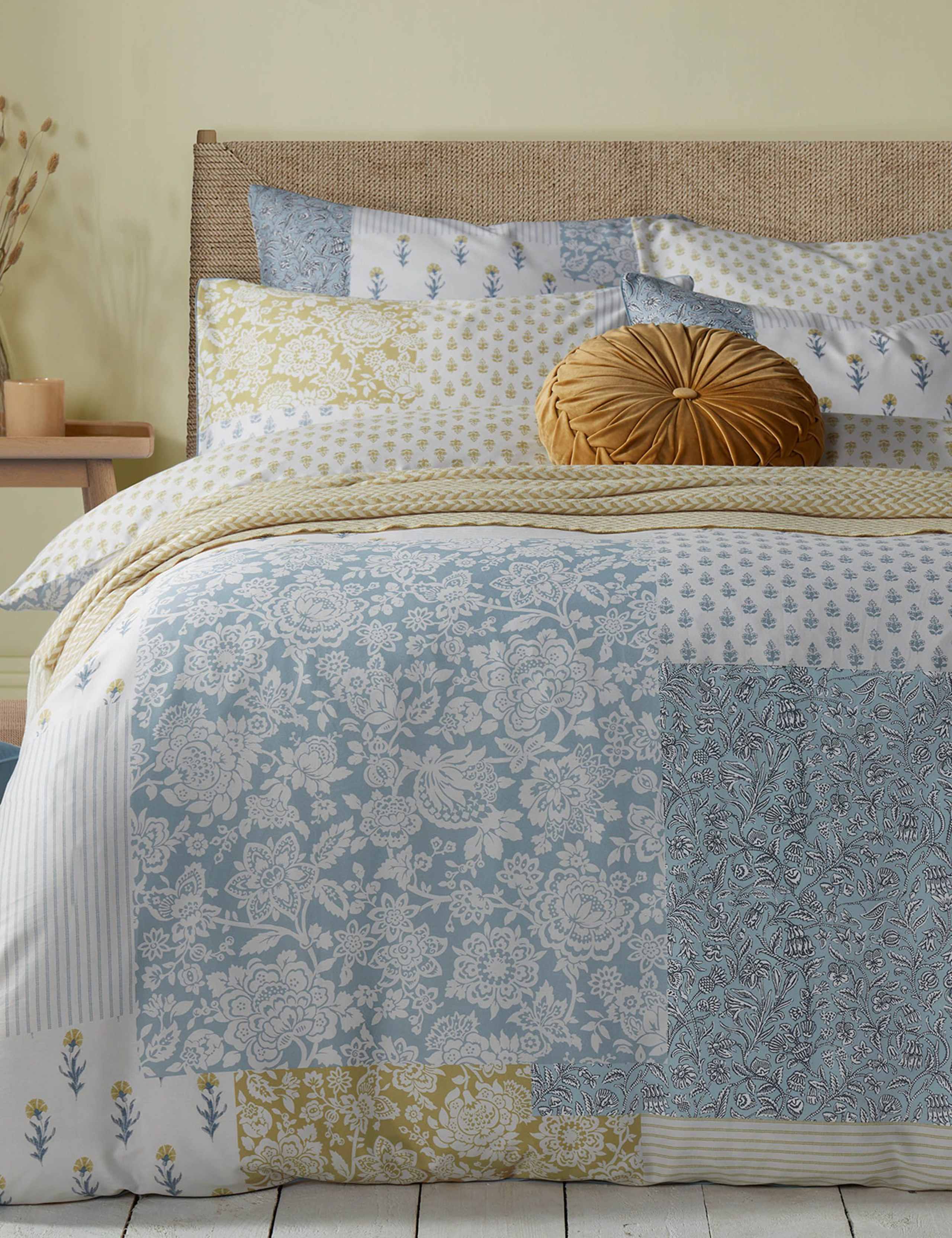 Laura Ashley Pure Cotton Laurissa Patchwork Bedding Set, imported from the UK