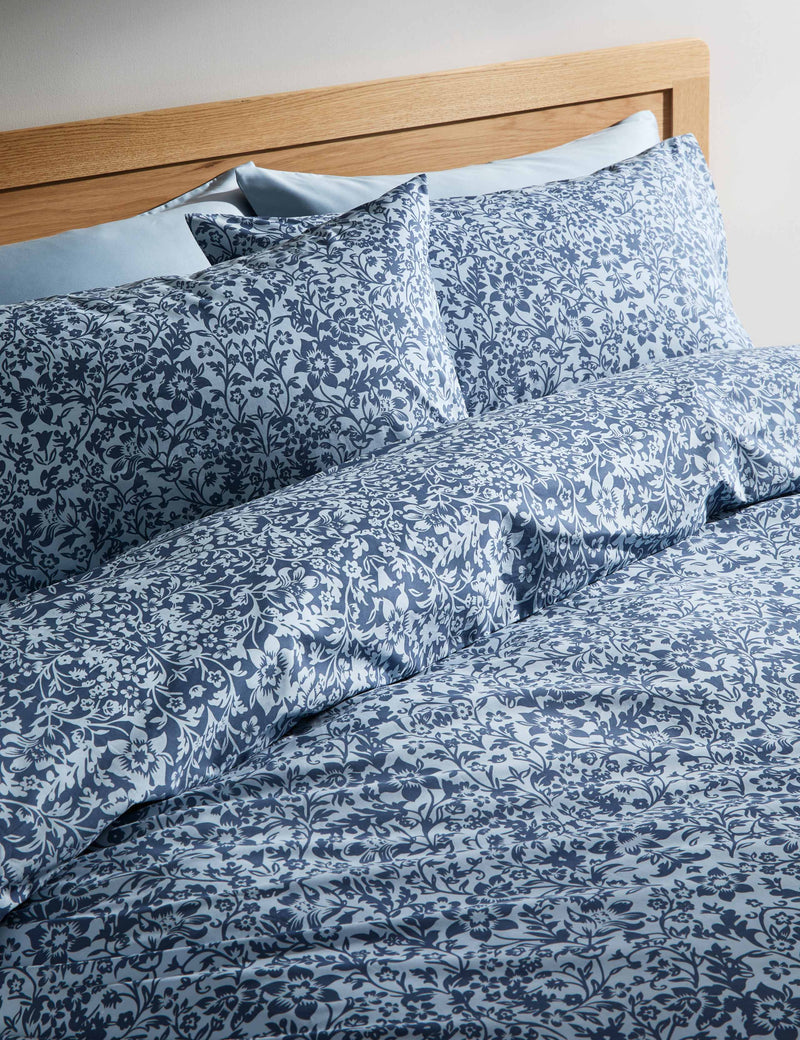 Mirrored floral bedding set, imported from the UK