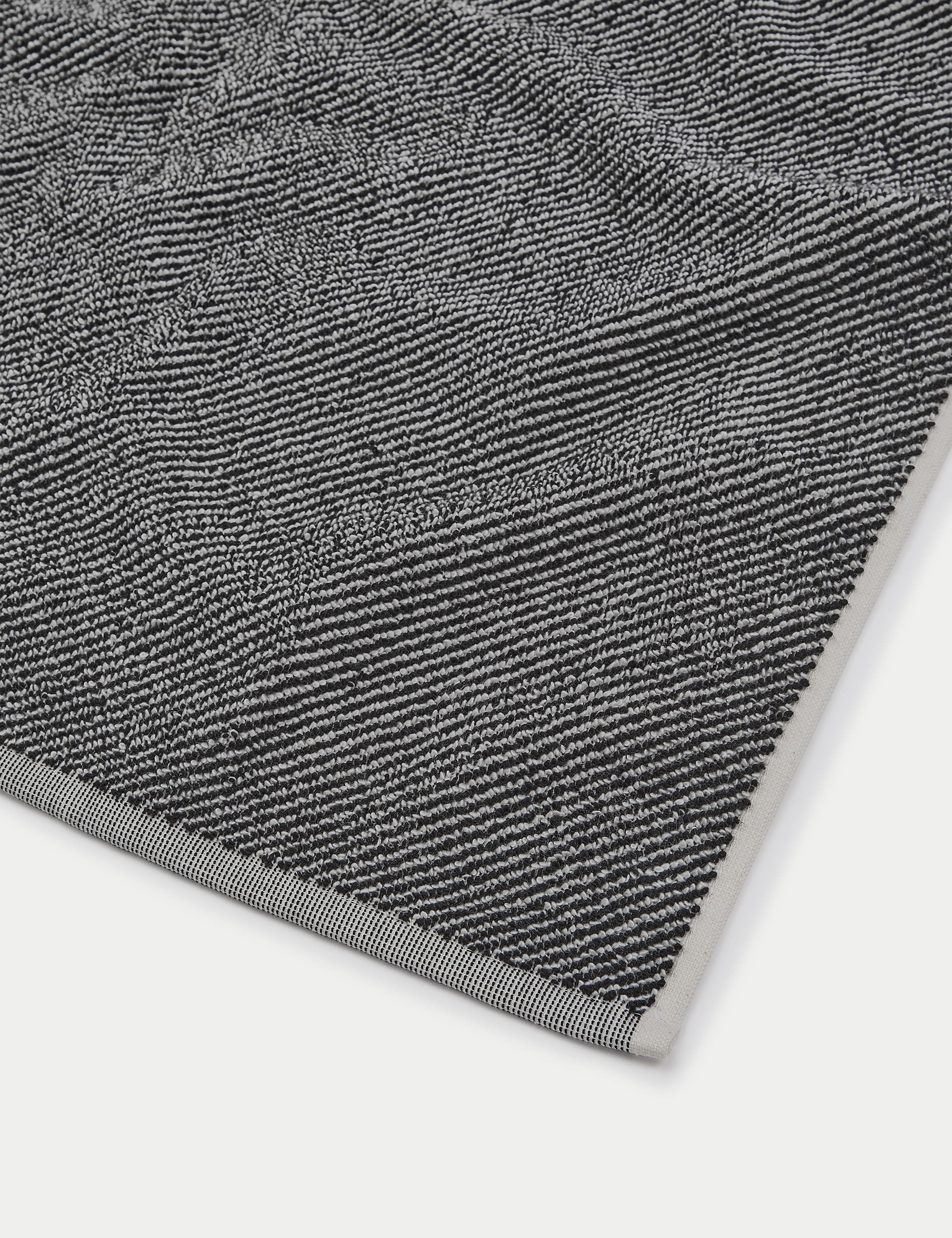 Pure cotton narrow striped bath towel, imported from the UK