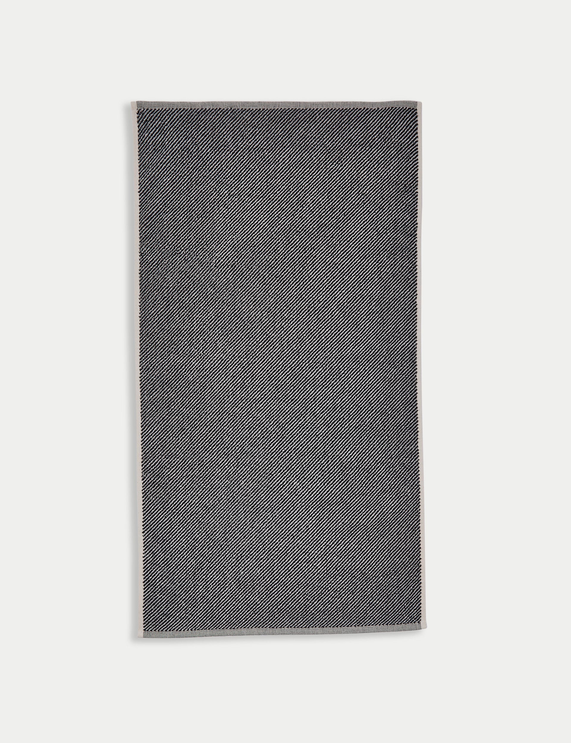 Pure cotton narrow striped bath towel, imported from the UK