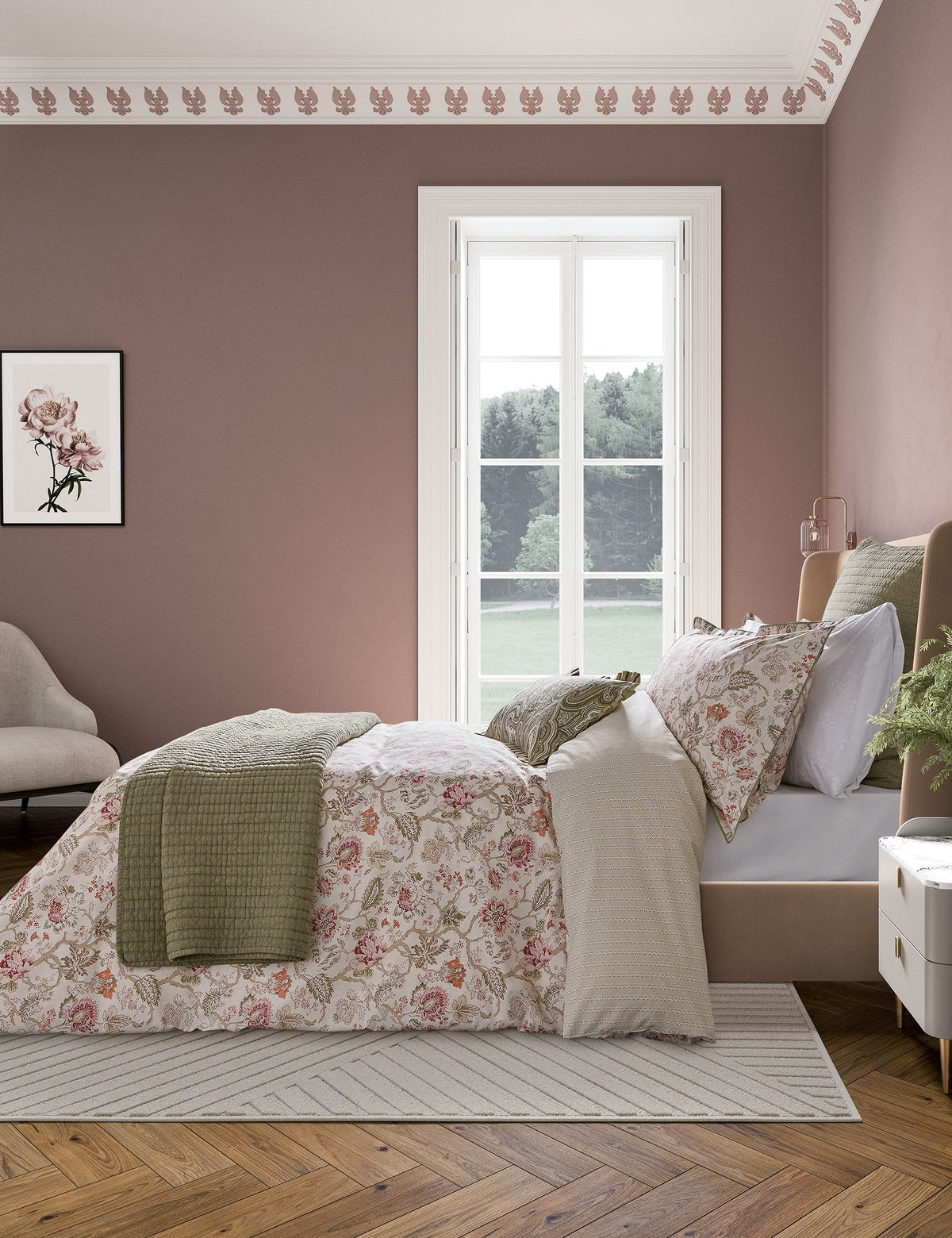 Bedeck of Belfast Pure Cotton Nora Bedding Set, imported from the UK
