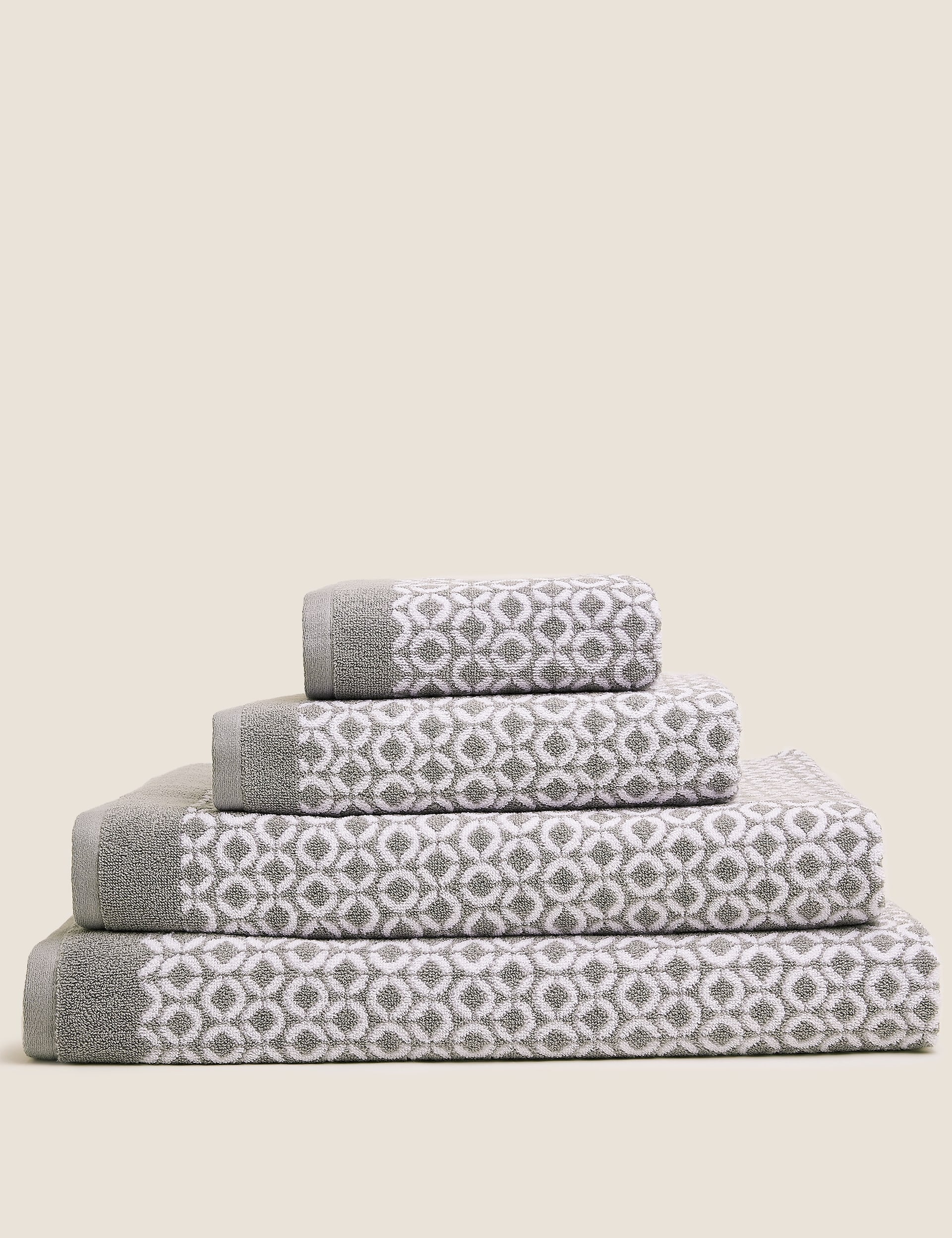 Pure cotton repeat links bath towel, imported from the UK