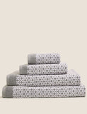 Pure cotton repeat links bath towel, imported from the UK