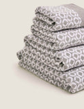 Pure cotton repeat links bath towel, imported from the UK