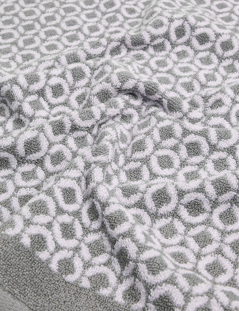Pure cotton repeat links bath towel, imported from the UK