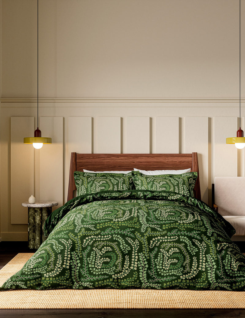 Bedeck Pure Cotton Sateen Fayola Bedding Set, imported from the UK