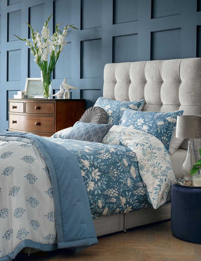 Laura Ashley pure cotton sateen parterre bedding set, imported from the UK