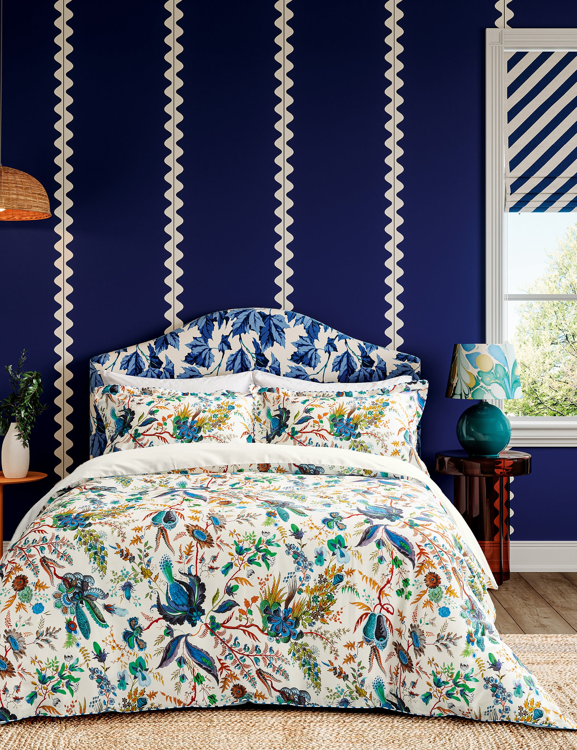 Harlequin Pure Cotton Sateen Wonderland Floral Bedding Set, imported from the UK