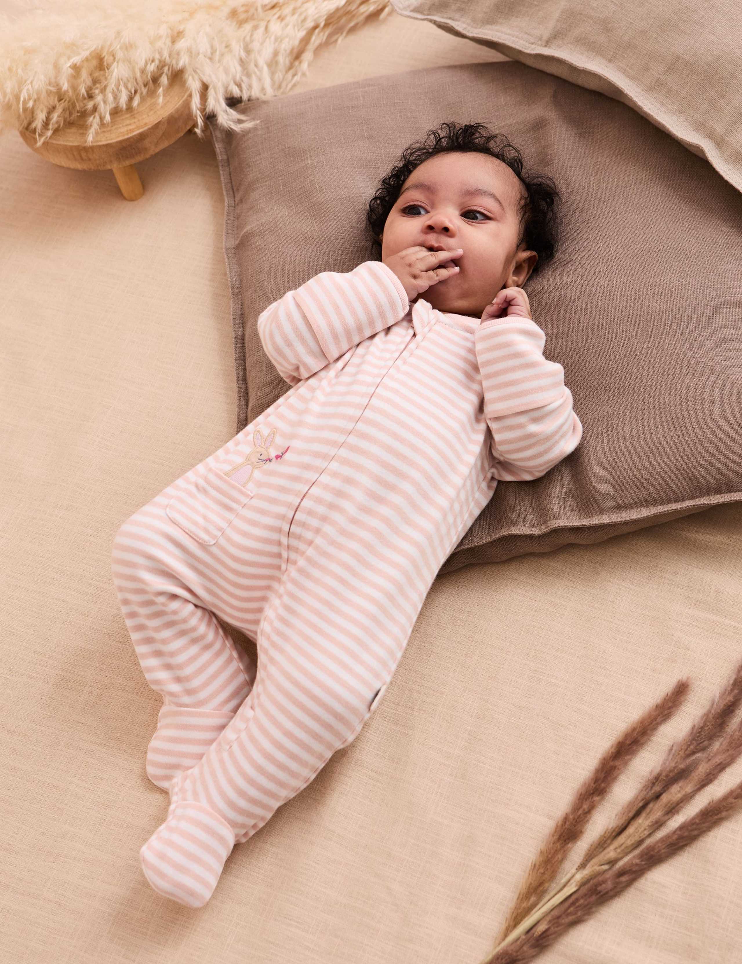 JoJo Maman Bébé baby sleepsuit 0-18 months, imported from the UK