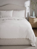 Pure cotton spotty jacquard bedding set, imported from the UK
