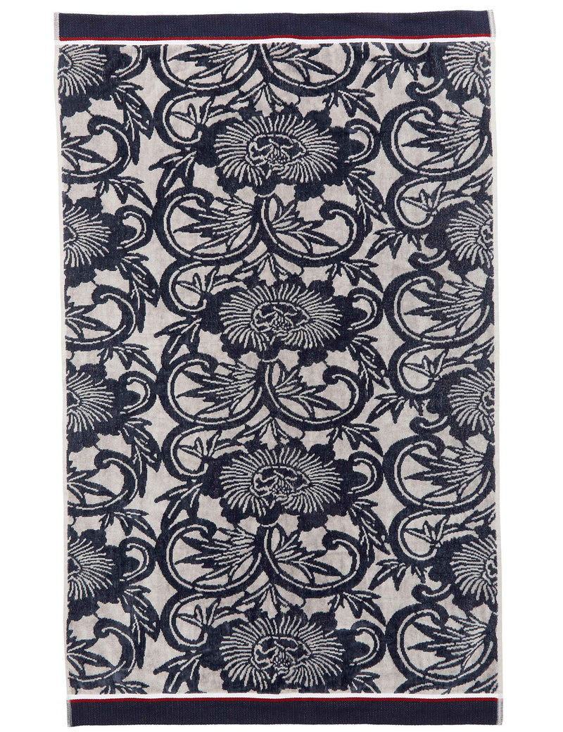 Bedeck of Belfast Pure Cotton Stafford Towel with floral pattern, imported from the UK