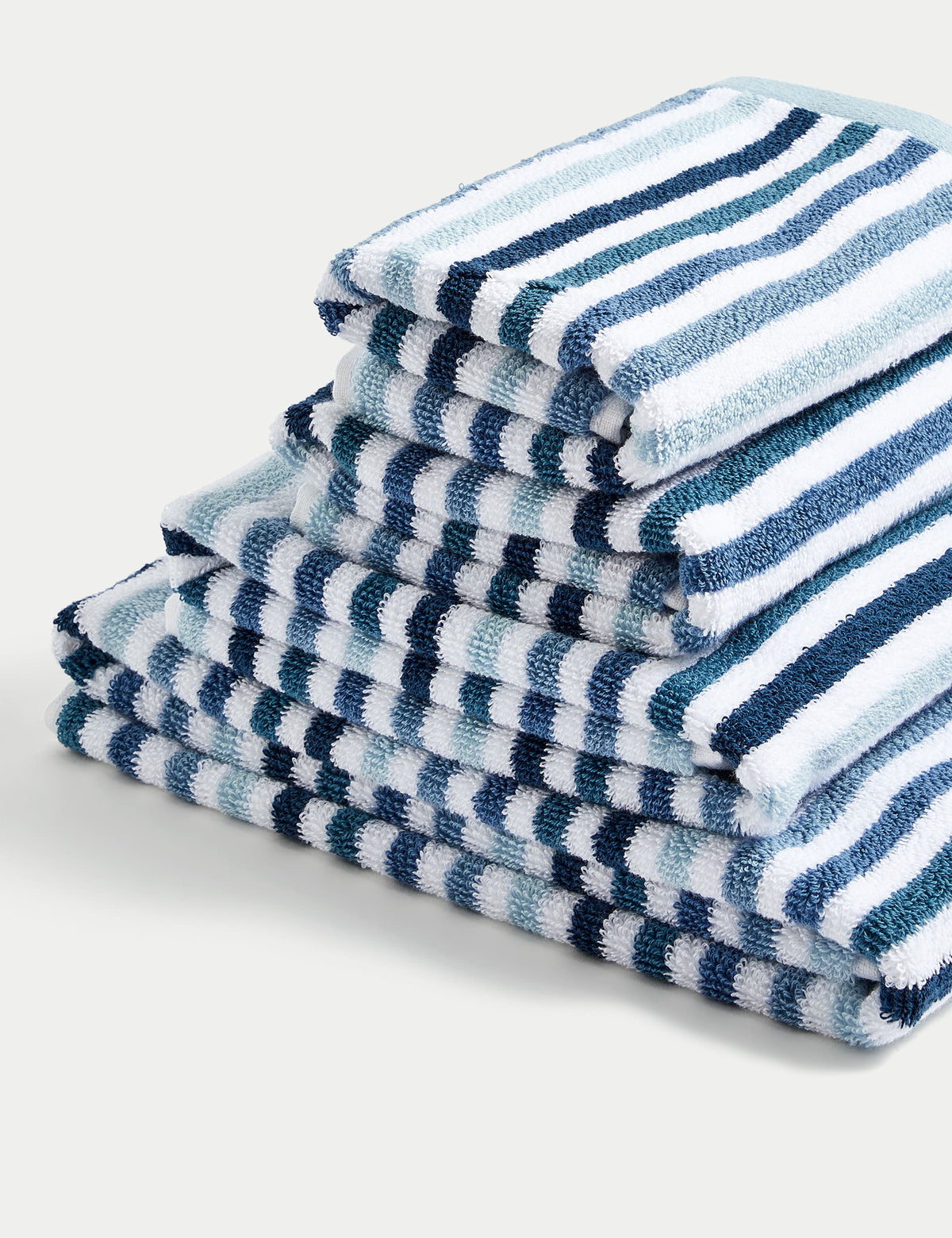 Pure cotton striped bath towel, imported from the UK