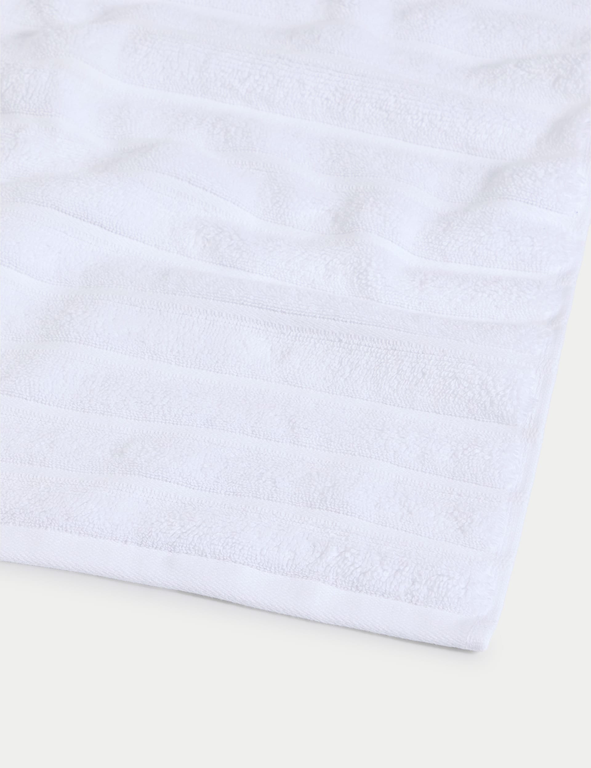 Pure Cotton Super Plush Ribbed Bath Towel, imported from the UK