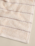 Pure cotton textured striped bath towel, imported from the UK
