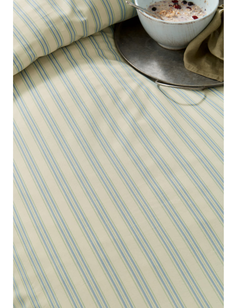 Pure cotton ticking stripe bedding set, imported from the UK