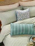 Pure cotton ticking stripe bedding set, imported from the UK