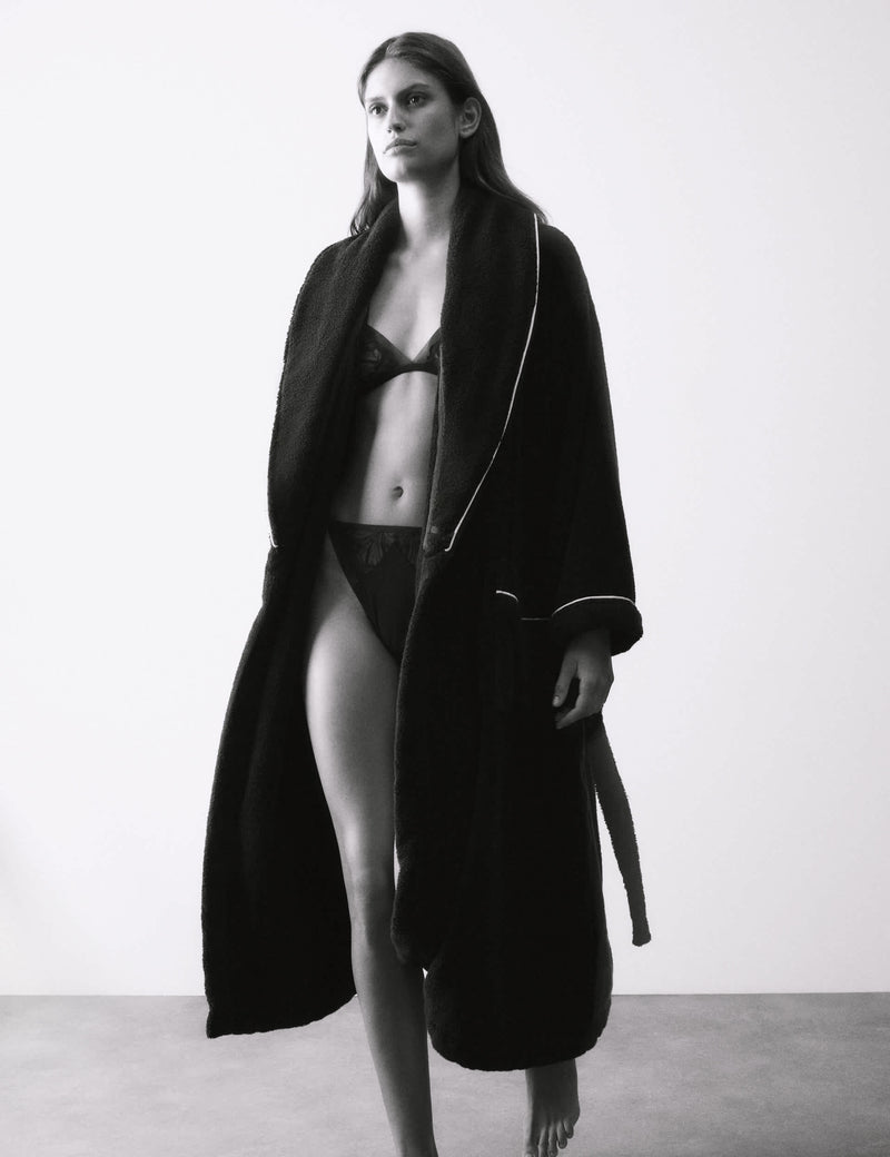 Autograph pure cotton towelling dressing gown, imported from the UK