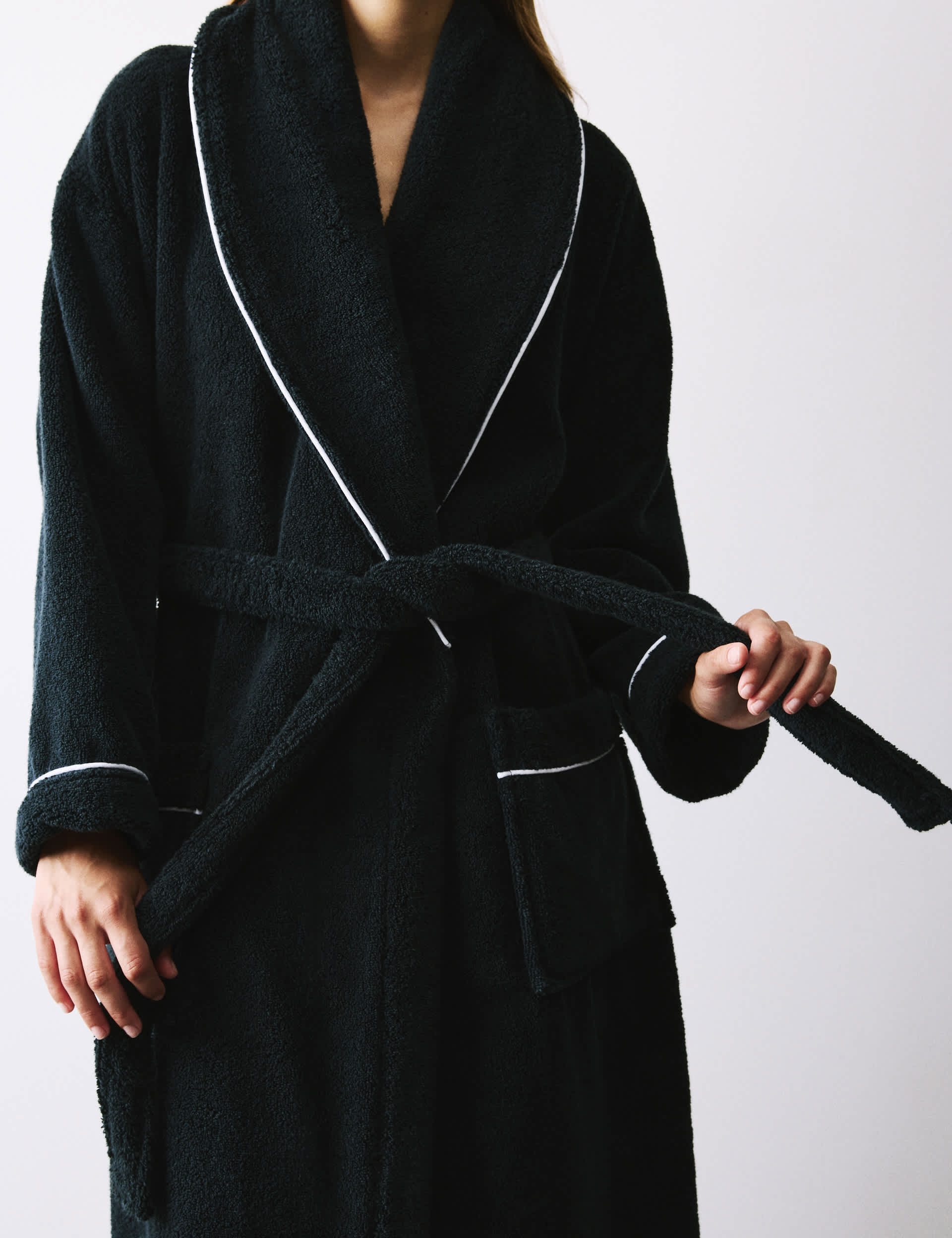 Autograph pure cotton towelling dressing gown, imported from the UK
