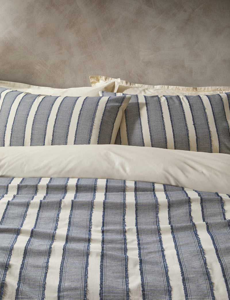 Pure Cotton Tufted Stripe Bedding Set