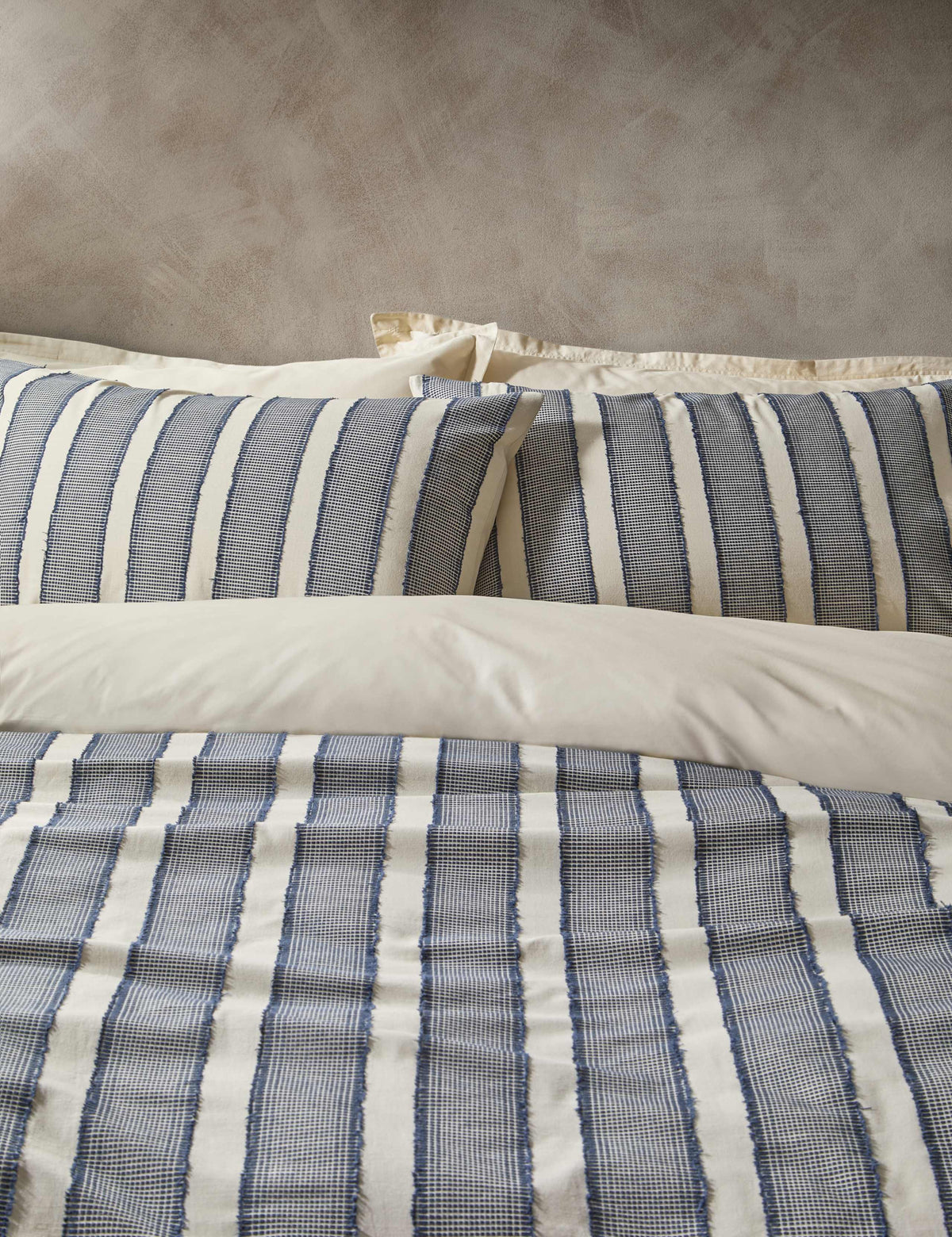 Pure Cotton Tufted Stripe Bedding Set