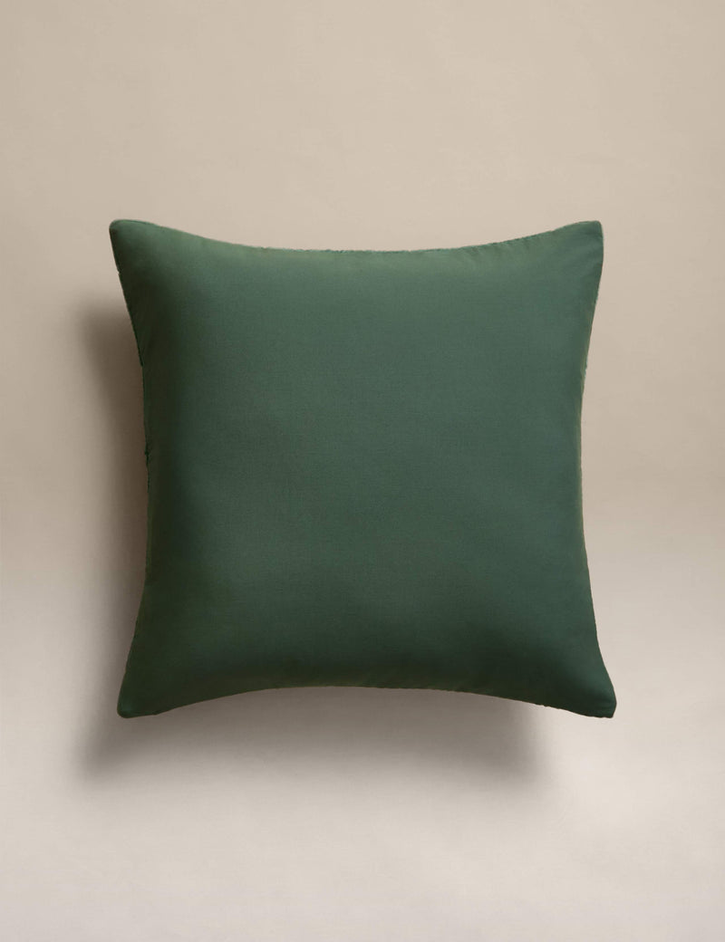 Pure cotton velvet quilted large decorative cushion, imported from the UK