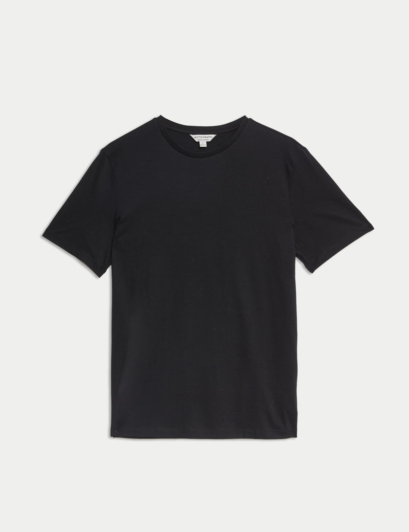 Autograph Supima cotton crew neck T-shirt - British product