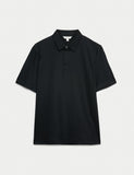 Pure Supima cotton polo shirt regular fit, imported from the UK