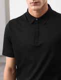 Pure Supima cotton polo shirt regular fit, imported from the UK