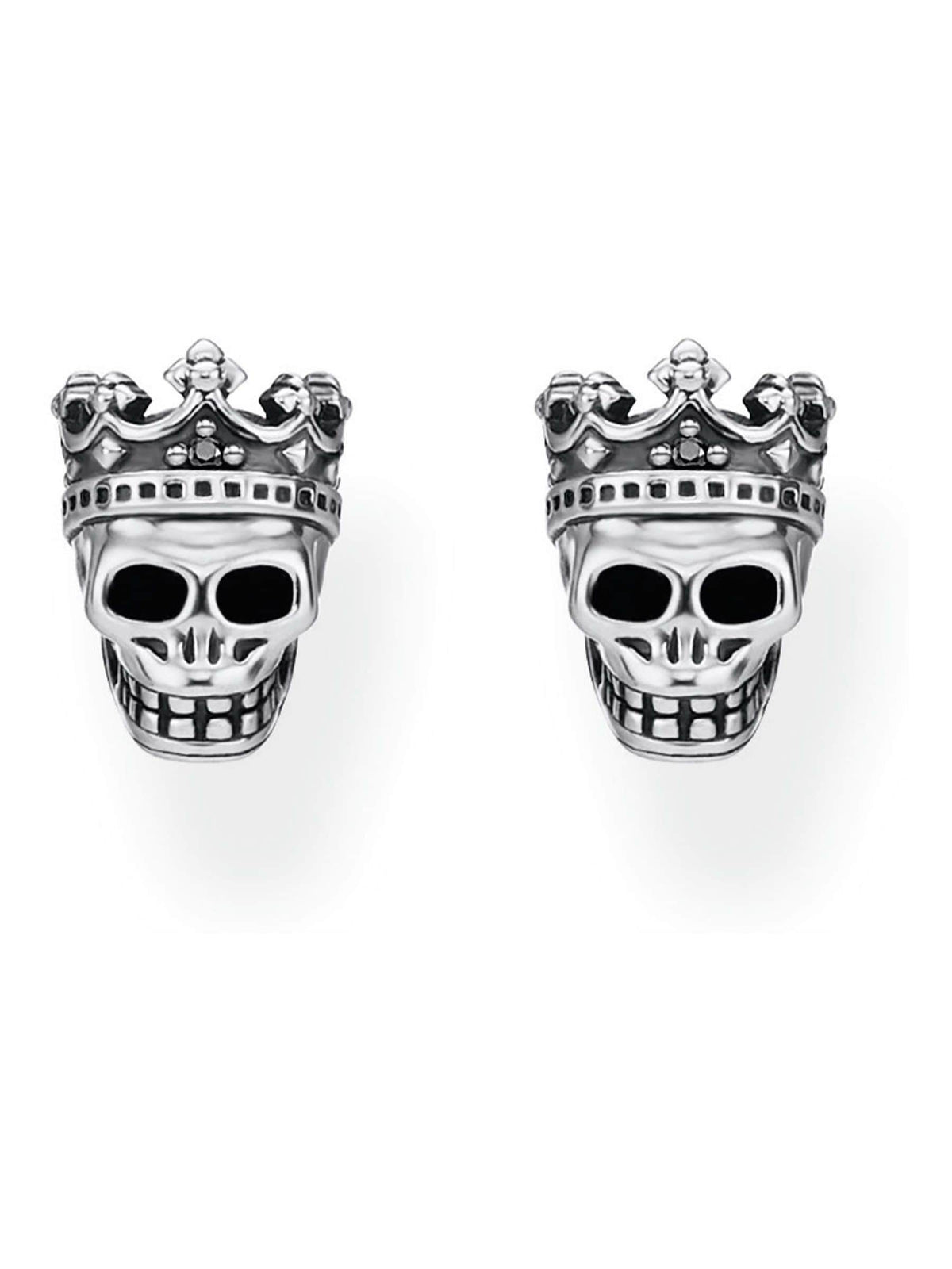 Thomas Sabo Black Skull King Ear Studs (British brand)