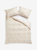 Lipsy Phoebe Oyster Jacquard duvet cover and pillowcase set, UK version