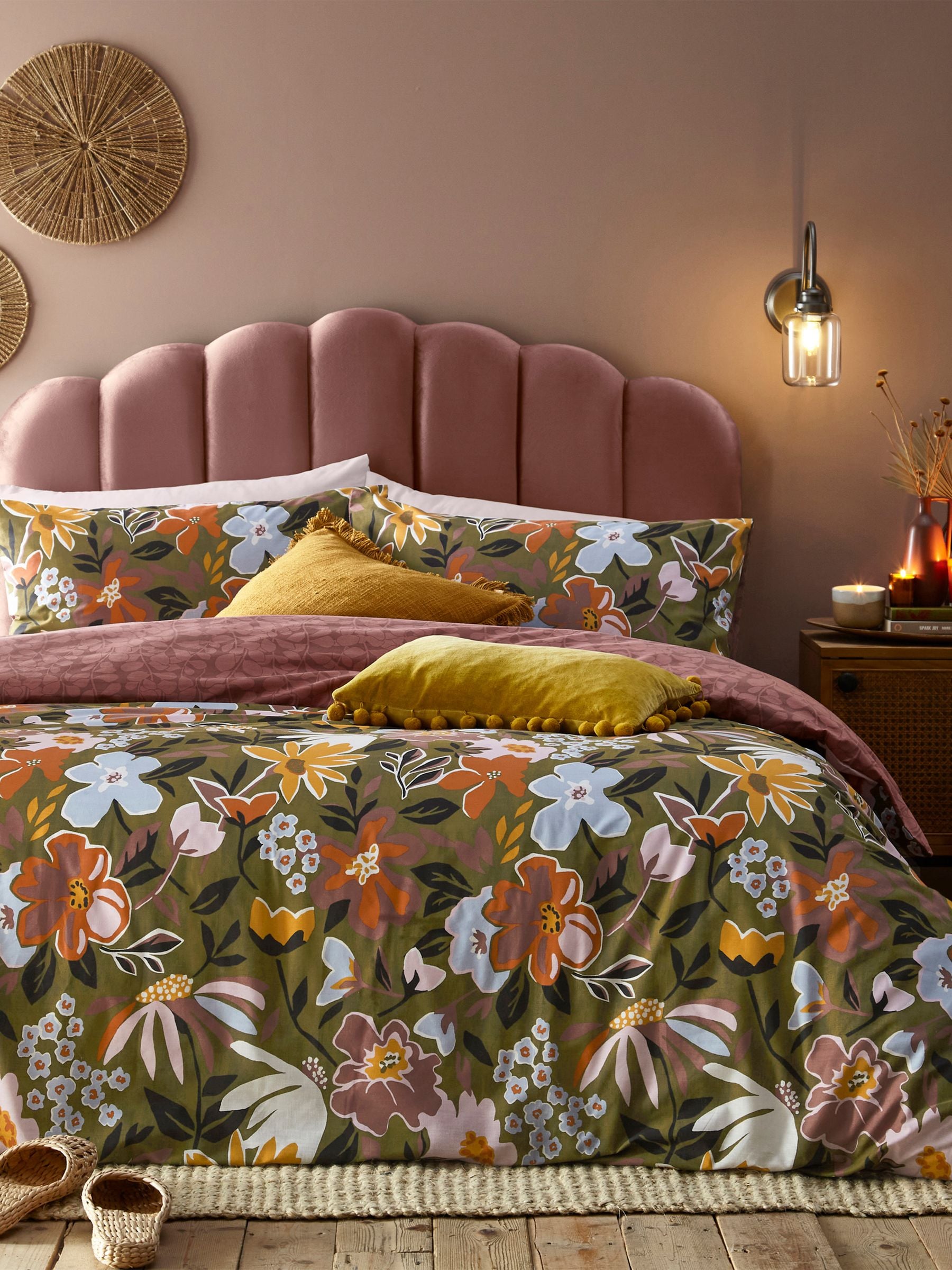 Furn Green Asterea duvet cover set - British product