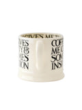 Emma Bridgewater Cream Black Toast Small Mug - British product