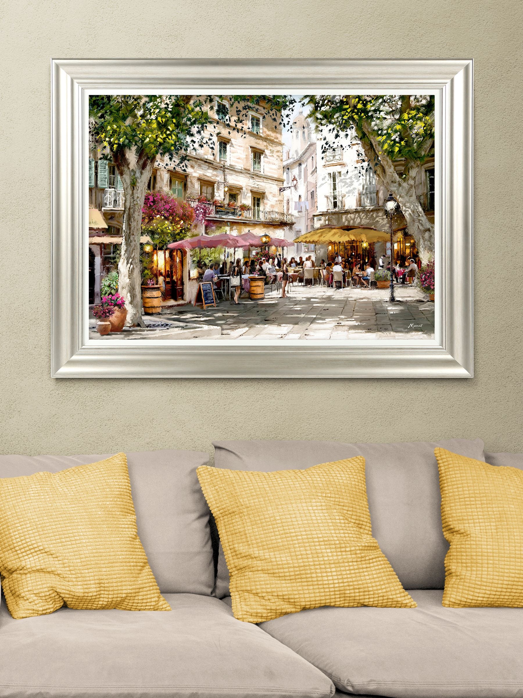 Artko Silver Late Afternoon framed art 71x91cm - British product