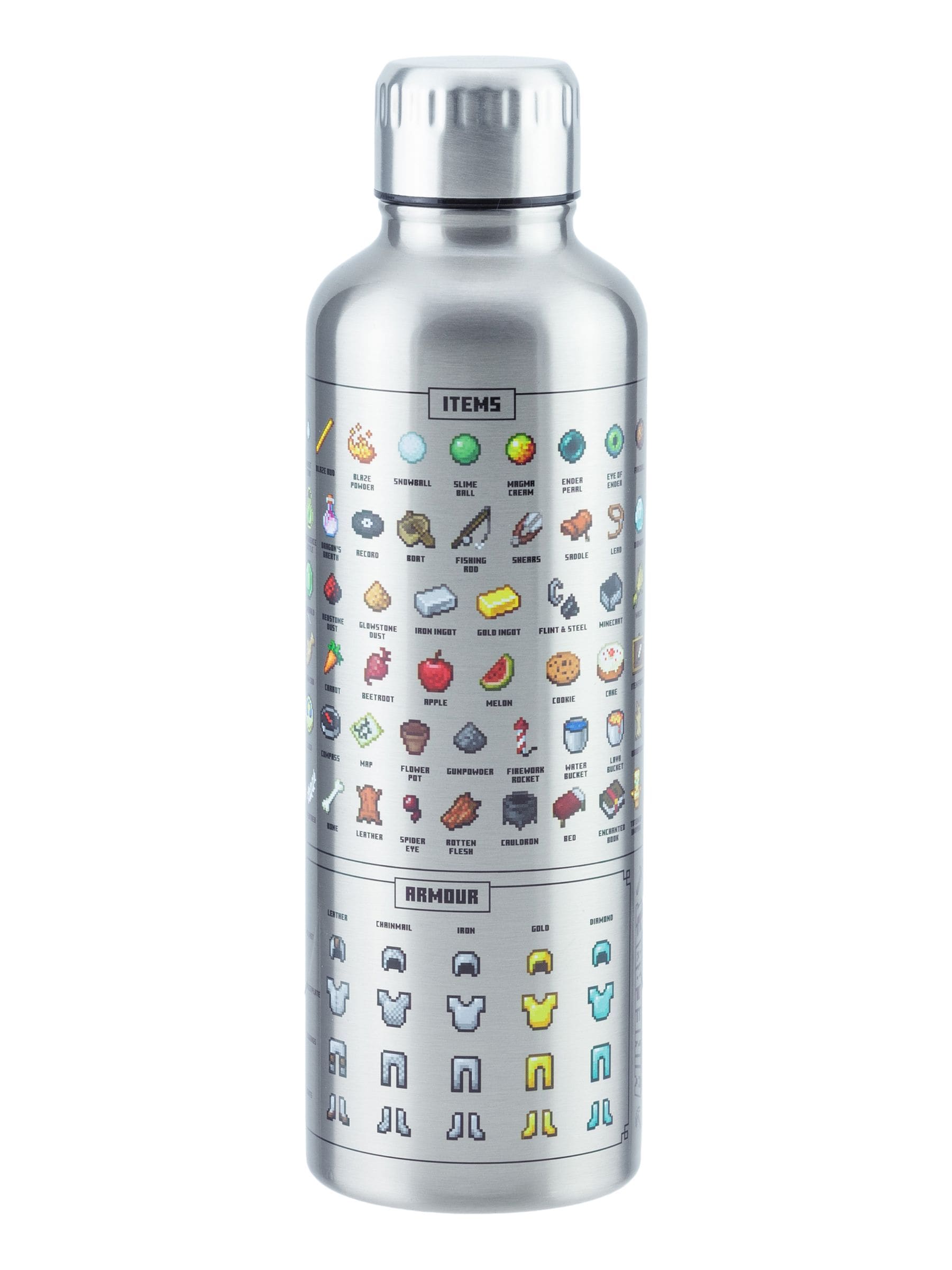 Minecraft metal water bottle 500ml, imported from the UK