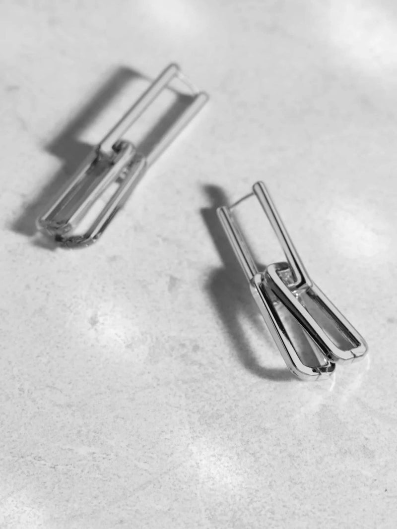 Mint Velvet Silver Link Earrings