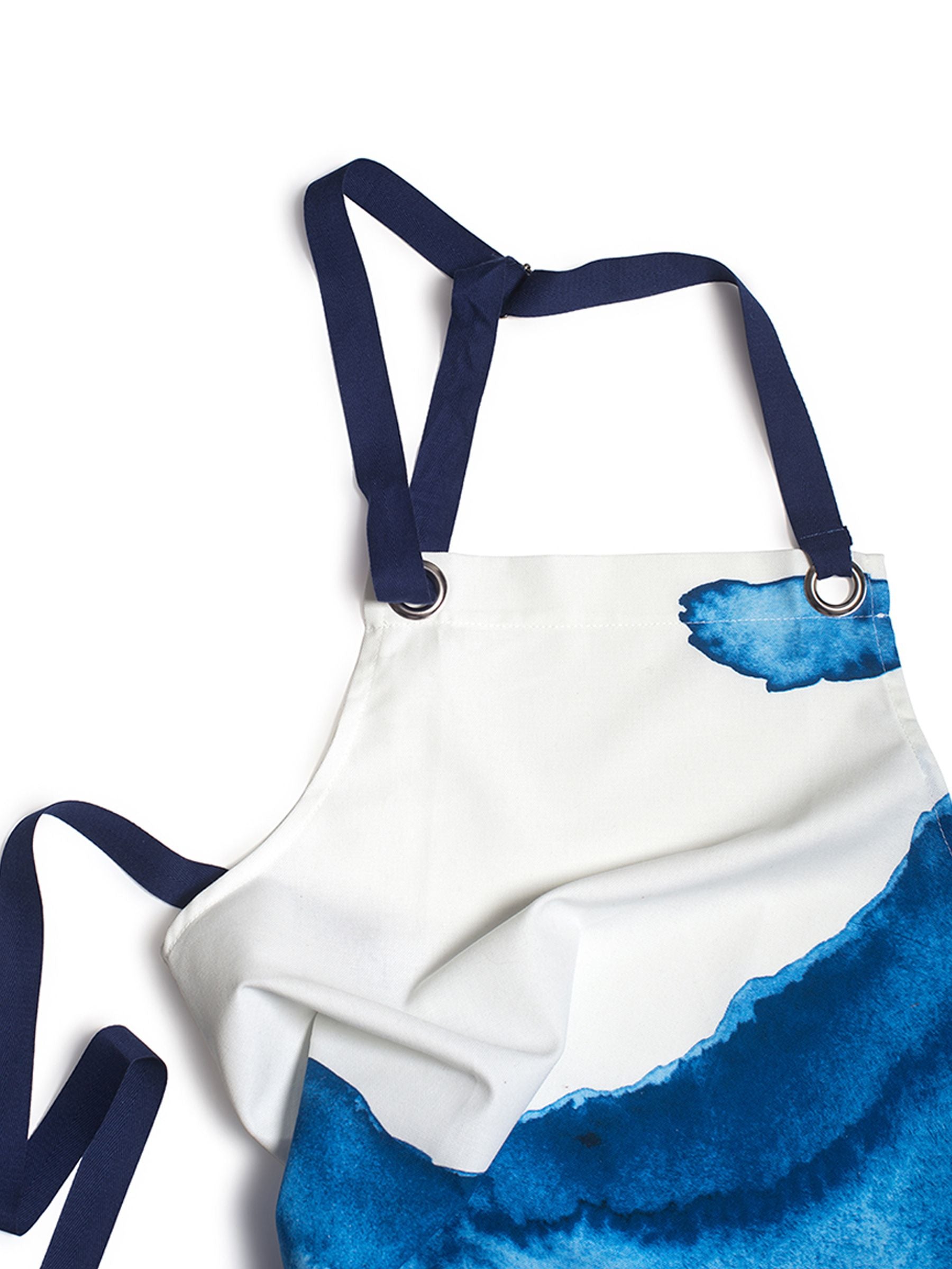 Rick Stein Blue Coves Of Cornwall 100% Cotton Apron & Double Oven Glove