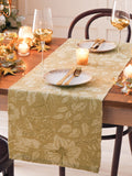 Paoletti Gold Stag Large Christmas Table Runner, imported from the UK