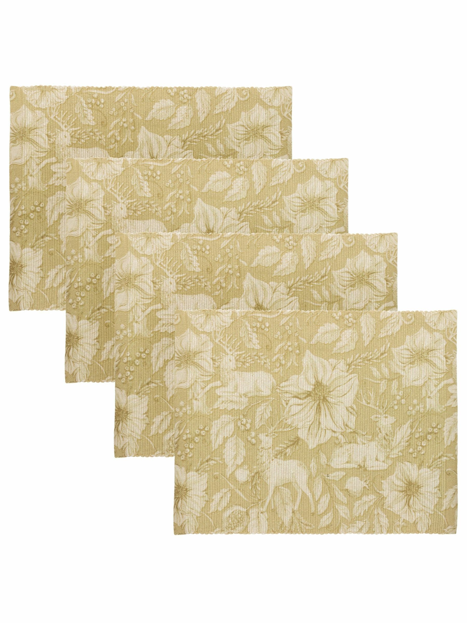 Paoletti gold stag table placemats set of 4, imported from the UK