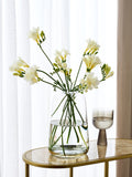 Lipsy Clear Gold Trim Glass Vase
