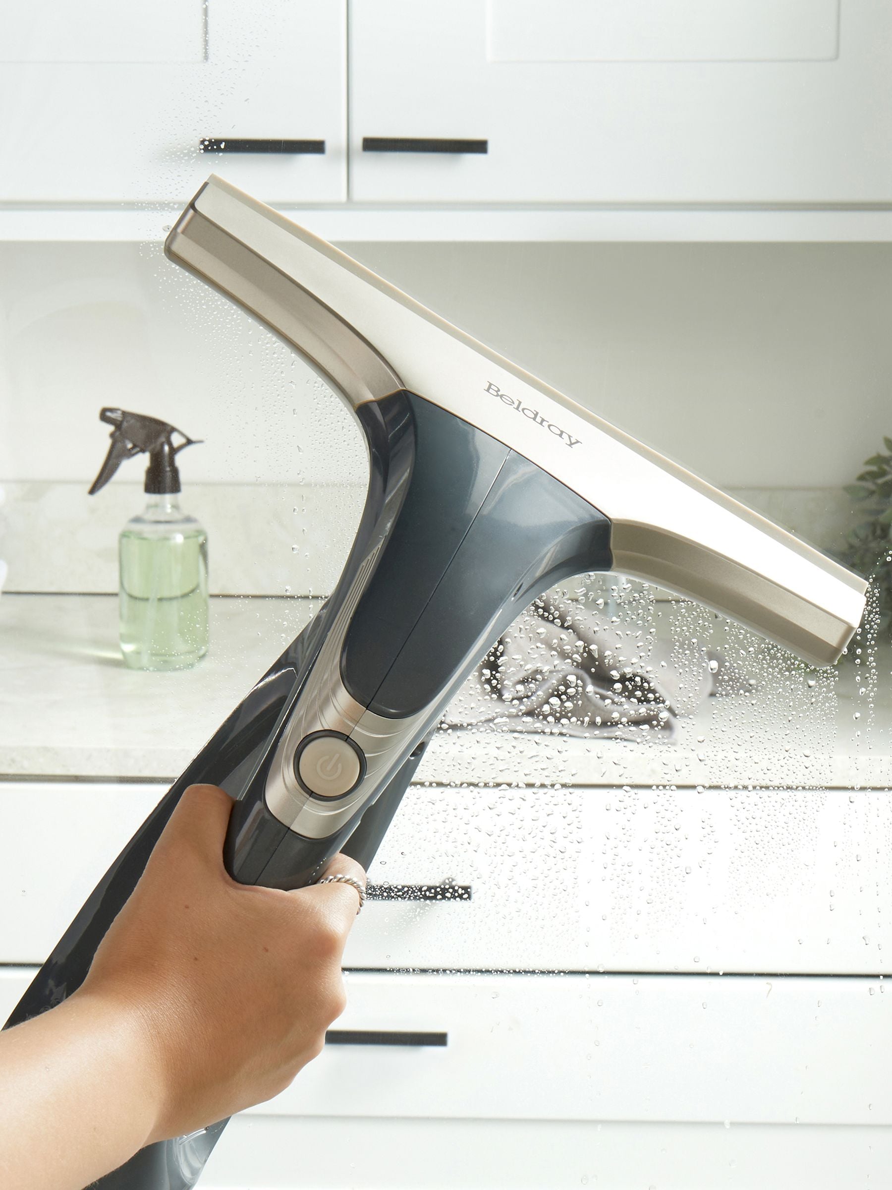 Beldray grey cordless window vacuum - British product