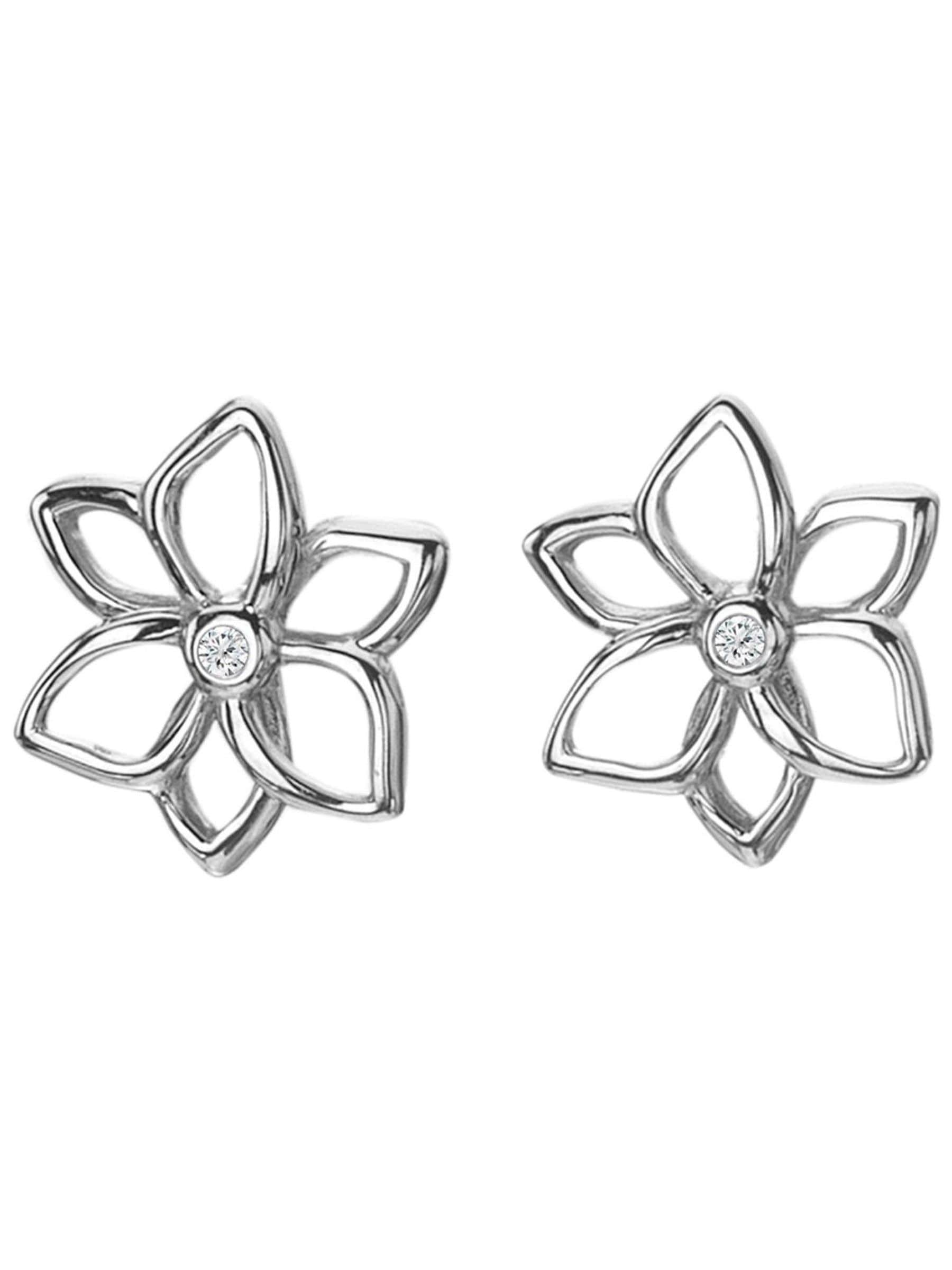 Hot Diamonds Sterling Silver Diamond Amulet Stud Earrings
