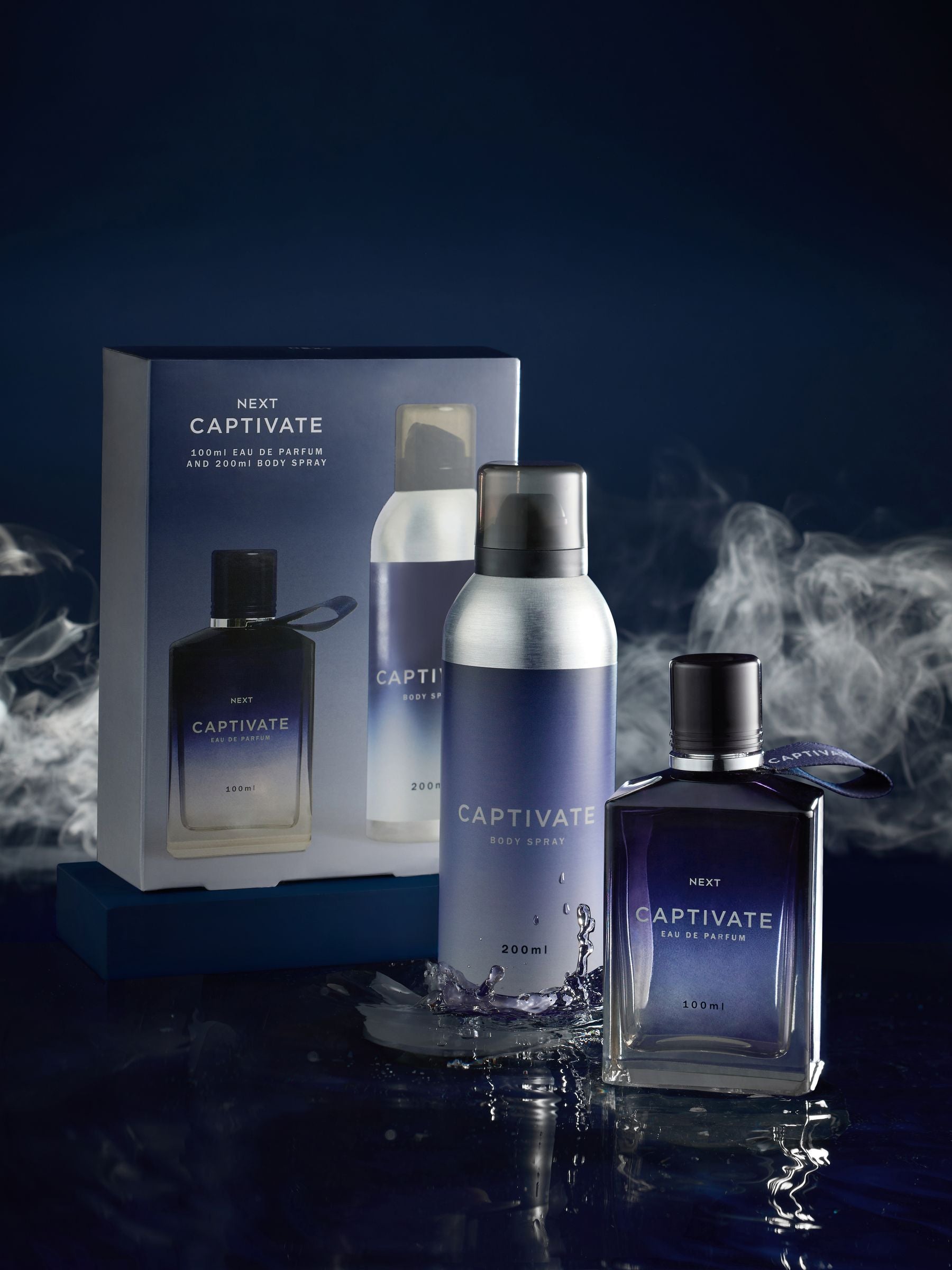 Captivate eau de parfum and body spray gift set 100ml and 200ml - British product