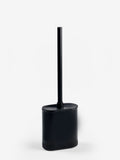Black slimline silicone toilet brush - British product