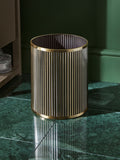 Gold Ribbed Bin