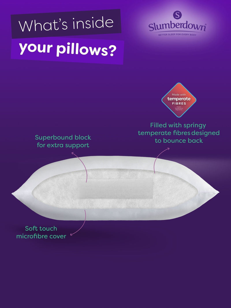 Slumberdown Climate Control Pillows 2 pack (British brand)