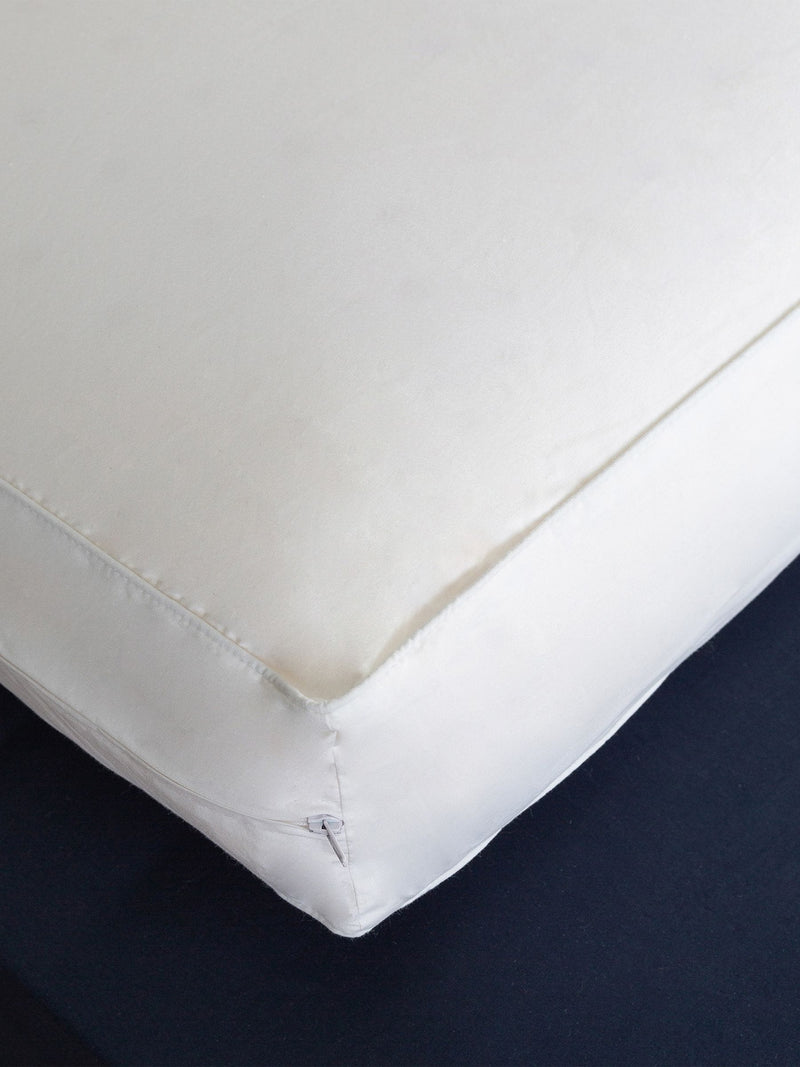Snuggledown Firm Side Sleeper Memory Foam Pillow Cotton White Cover