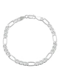 Beaverbrooks Sterling Silver Figaro Bracelet
